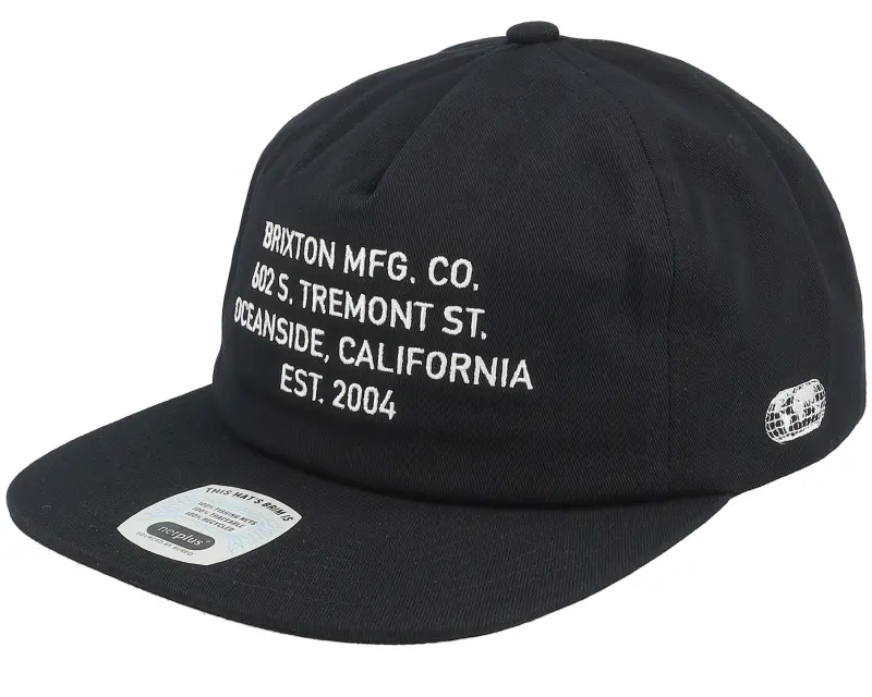 bbrixtonb union ii netplus medium profile black snapback