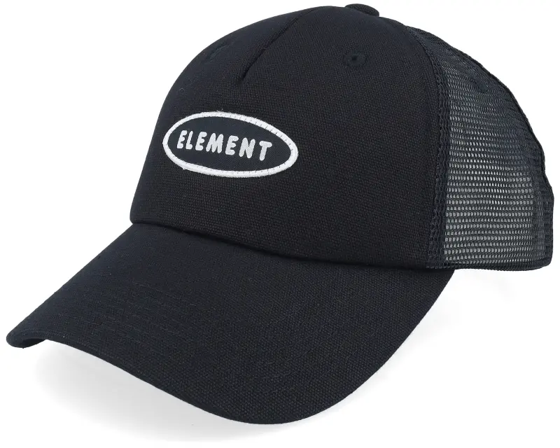 belementb union mesh cap flint black a-frame trucker
