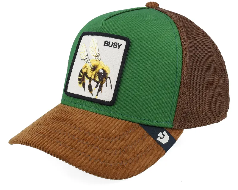 bgoorinb busy remix multi color greenbrown a-frame trucker