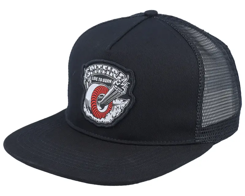 bspitfireb burnout blackwhitered trucker snapback