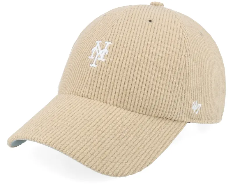 b47 brandb new york mets mlb base runner 47 clean up khaki dad cap
